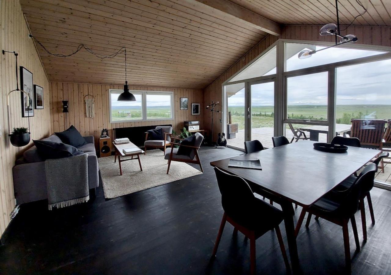 Villa Hilltop Cabin Hekla - Golden Circle - Geysir - Mountain View à Reykholt  Extérieur photo